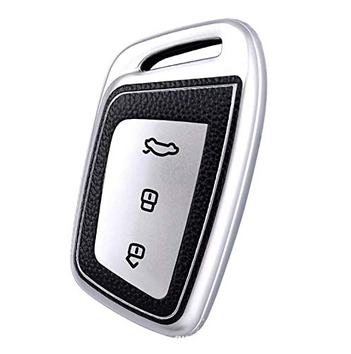 JVCV® Premium Soft TPU Leather Pattern Key Cover Compatible with New MG Hector, Hector Plus and Windsor EV Smart Key