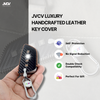 JVCV® Handmade Carbon-Fiber Pattern Leather Key Cover