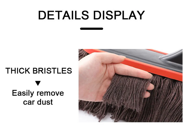 JVCV® Microfiber Car Duster Brush with Extendable Handle Scratch Free Soft Car Brush Kit for Cars Truck SUV Office Home Kitchen Motorcycle for Cleaning Dusting Polishing Washing