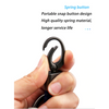 2 Pack Genuine Leather Keychain with Zinc Alloy Buckle Keyring