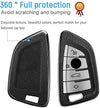JVCV® Premium Soft TPU Leather Pattern Key Cover Compatible with BMW Blade Smart Key
