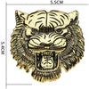 JVCV® 3D Metal Tiger Sticker Chrome Logo Decal Emblem Badge for All Cars Bikes Laptops Headphones Helmets Home Office Accessory