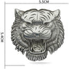 JVCV® 3D Metal Tiger Sticker Chrome Logo Decal Emblem Badge for All Cars Bikes Laptops Headphones Helmets Home Office Accessory