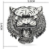 JVCV® 3D Metal Tiger Sticker Chrome Logo Decal Emblem Badge for All Cars Bikes Laptops Headphones Helmets Home Office Accessory