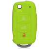 Car Key Cover Compatible with Volkswagen Polo Vento Jetta Ameo Passat and Skoda Rapid Laura Superb Octavia Fabia Yeti Folding Key - Rally Stripe