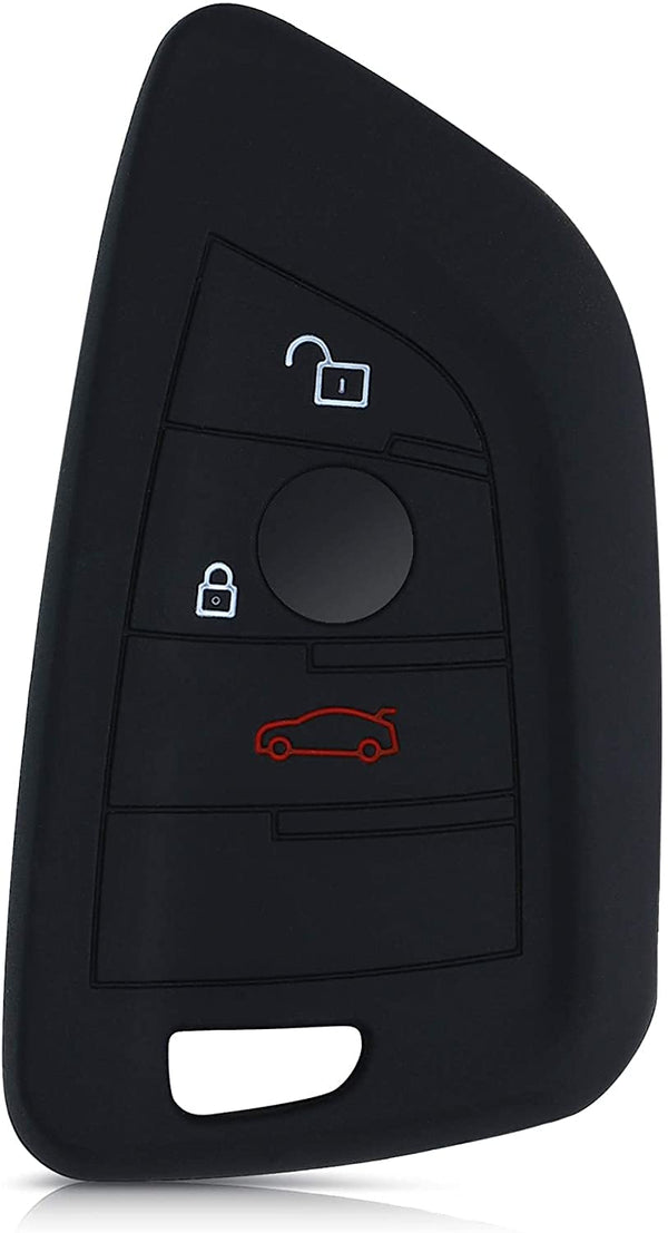 JVCV® Car Key Cover Compatible with BMW Blade Smart Key - Rally Stripe