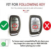 JVCV® Car Key Cover Compatible with Hyundai Alcazar Creta Venue i20 Tucson Elantra 4 Button Smart Key - Rally Stripe