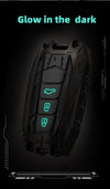 JVCV® Metal Key Cover compatible with Toyota Fortuner, Hilux, Innova Crysta, Fortuner Legender, Innova HyCross, Land Cruiser 2B/3B Smart Key