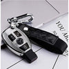 Car Keychain Accessories with Alloy Metal and Braided Leather Horseshoe Buckle Key Organiser for Men and Women