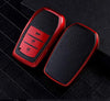 JVCV® Premium Soft TPU Leather Pattern Key Cover Compatible with Toyota Smart Key