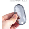 JVCV® Soft TPU Transparent Cover Compatible with Mercedes Benz S-Class G-Class E-Class 2022 Onwards 3 Button Smart Key (Transparent Black)