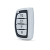 JVCV® Premium Soft TPU Leather Pattern Key Cover Compatible with Hyundai Alcazar Creta, i20 2021, Venue, Tucson, Elantra,i20 N Line 2021 4 Button Smart Key