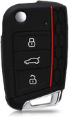 JVCV® Car Key Cover Compatible with Skoda Octavia, Kodiaq Superb Folding Key - Don’t Touch My Key