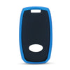JVCV® Premium Soft TPU Leather Pattern Key Cover Compatible with Kia Seltos Sonet Carens 4 Button Smart Key