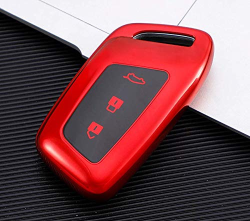 JVCV® Premium Soft TPU Leather Pattern Key Cover Compatible with New MG Hector, Hector Plus and Windsor EV Smart Key