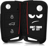 JVCV® Car Key Cover Compatible with Skoda Octavia, Kodiaq Superb Folding Key - Don’t Touch My Key