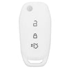 JVCV® Car Key Cover Compatible with Ford Endeavour Figo Aspire Freestyle Flip Key - Rally Stripe
