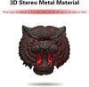 JVCV® 3D Metal Tiger Sticker Chrome Logo Decal Emblem Badge for All Cars Bikes Laptops Headphones Helmets Home Office Accessory