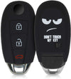 JVCV® Car Key Cover Compatible with Maruti Suzuki Baleno Ciaz Vitara Brezza S Cross Swift Ignis and Toyota Urban Cruiser Smart Key - Don't Touch My Key