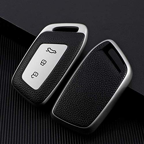 JVCV® Premium Soft TPU Leather Pattern Key Cover Compatible with New MG Hector, Hector Plus and Windsor EV Smart Key