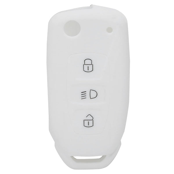Car Key Cover Compatible with Tata Tiago Tigor Nexon Punch Hexa Zest Bolt Safari Storme Flip Key - Rally Stripe