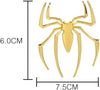 JVCV® 3D Metal Spider Sticker Chrome Logo Decal Emblem Badge for All Cars Bikes Laptops Headphones