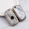 JVCV® Marble Gold Border TPU Key Cover Compatible with BMW Smart Key
