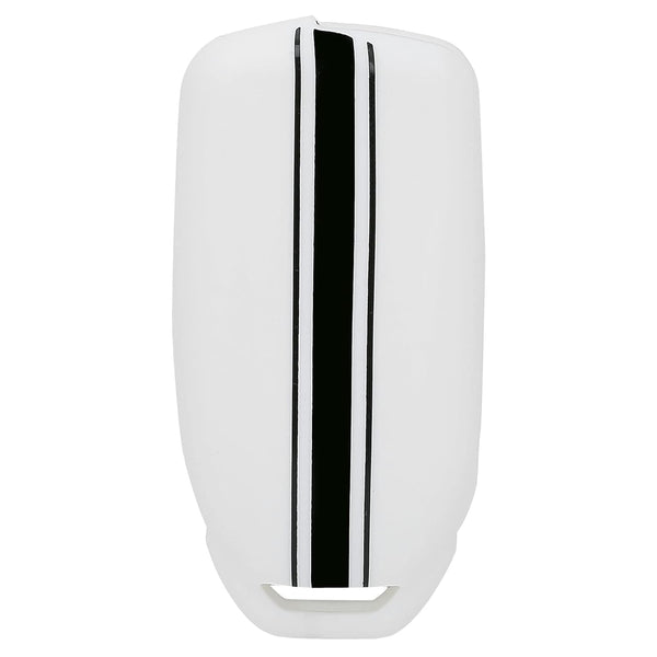 JVCV® Car Key Cover Compatible with Tata Curvv Tiago Tigor Punch Nexon Zest Bolt Safari Storme Flip Key - Rally Stripe