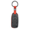 JVCV® Soft Handmade Leather Key Cover Compatible with Tata Curvv Tiago Tigor Nexon Punch Hexa Zest Bolt Safari Storme Flip Key