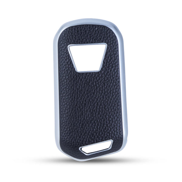 JVCV® Premium Soft TPU Leather Pattern Key Cover Compatible with Mahindra XUV 700, 3XO, Thar, Marazzo, Bolero, Scorpio, Scorpio N, XUV 300, XUV 400 EV, Thar Roxx 3 Button flip Key