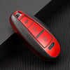 JVCV® Premium Soft TPU Leather Pattern Key Cover Compatible with Maruti Suzuki 3 Button Baleno Ciaz Vitara Brezza S Cross Swift Ignis and Toyota Urban Cruiser Smart Key
