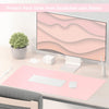 JVCV® Large Premium Vegan Leather Desk Mat Non Slip Extended Mouse Pad Reversible for Work from Home Office Gaming Accessories 80 X 40 cm