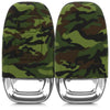 Car Styling Soft Silicone Camouflage Key Cover Compatible with Audi Smart Key (Green Camouflage)