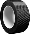 JVCV® Car Sticker 5D Gloss Carbon Fiber Rubber,Entry Guard Protector Strip Car Door Sill Protector,Bumper Door Guard Scuff Plate Protectors Tape Anti-Scratch Step