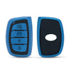 JVCV® Premium Soft TPU Leather Pattern Key Cover Compatible with Hyundai Alcazar Creta, i20 2021, Venue, Tucson, Elantra,i20 N Line 2021 4 Button Smart Key