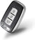 JVCV® Premium Soft TPU Leather Pattern Key Cover Compatible with Hyundai Verna Fluidic Old i20 Santafe Push Button Smart Key