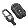 JVCV® Rugged Armor Metal Key Cover – Black Finish – Compatible with Suzuki Victoris, Jimny, Fronx, Grand Vitara, Baleno, XL6, Swift, Ertiga, Dzire & Toyota Urban Cruiser, Glanza, Hyryder – 2 Button Smart Key