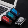 JVCV® Premium Soft TPU Leather Pattern Key Cover Compatible with Toyota Innova Crysta and Corolla Altis Flip Key