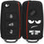 JVCV® Car Key Cover Compatible with Volkswagen Polo Vento Jetta Ameo Passat and Skoda Rapid Laura Superb Octavia Fabia Yeti Folding Key - Don't Touch My Key