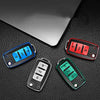 JVCV® Premium Soft TPU Leather Pattern Key Cover Compatible with Volkswagen Polo Vento Jetta Ameo Passat and Skoda Rapid Laura Superb Octavia Fabia Yeti Folding Key