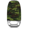 Car Styling Soft Silicone Camouflage Key Cover Compatible with Audi Smart Key (Green Camouflage)
