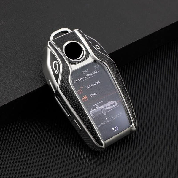 JVCV® Premium Soft TPU Leather Pattern Key Cover Compatible with BMW X Series Key