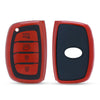 JVCV® Premium Soft TPU Leather Pattern Key Cover Compatible with Hyundai Alcazar Creta, i20 2021, Venue, Tucson, Elantra,i20 N Line 2021 4 Button Smart Key