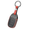 JVCV® Soft Handmade Leather Key Cover Compatible with Hyundai Verna 2023 Car 4 Button Smart Key