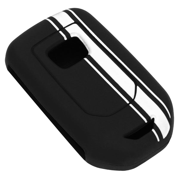 JVCV® Car Key Cover Compatible with Honda 3 Button Smart Key for City, Elevate, Civic, Jazz, Amaze, CR-V,BR-V, WR-V - Rally Stripe