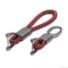 2 Pack Genuine Leather Keychain with Zinc Alloy Buckle Keyring