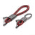 2 Pack Genuine Leather Keychain with Zinc Alloy Buckle Keyring