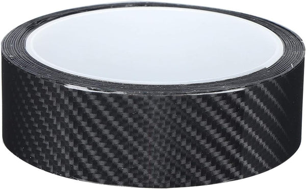 JVCV® Car Sticker 5D Gloss Carbon Fiber Rubber,Entry Guard Protector Strip Car Door Sill Protector,Bumper Door Guard Scuff Plate Protectors Tape Anti-Scratch Step