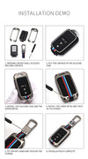 JVCV® Metal Key Cover compatible with Honda City, Elevate, Civic, Jazz, Amaze, CR-V, WR-V, BR-V 3/4 Button Push Button Start Smart Key