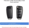 JVCV® Premium Soft TPU Leather Pattern Key Cover Compatible with Audi A1 A3 A6 Q2 Q3 Q7 TT TTS R8 S3 S6 RS3 Folding Key